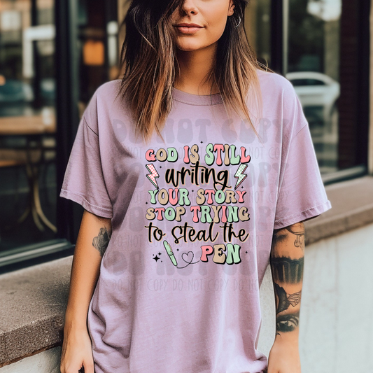 GOD IS STILL WRITING - DTF TRANSFER