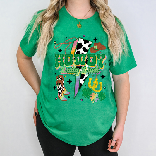 HOWDY LADY LUCK - DTF TRANSFER