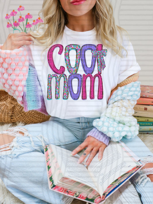 FLORAL COOL MOM - DTF TRANSFER