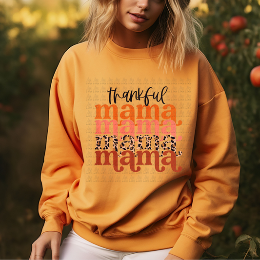 THANKFUL MAMA STACKED - DTF TRANSFER