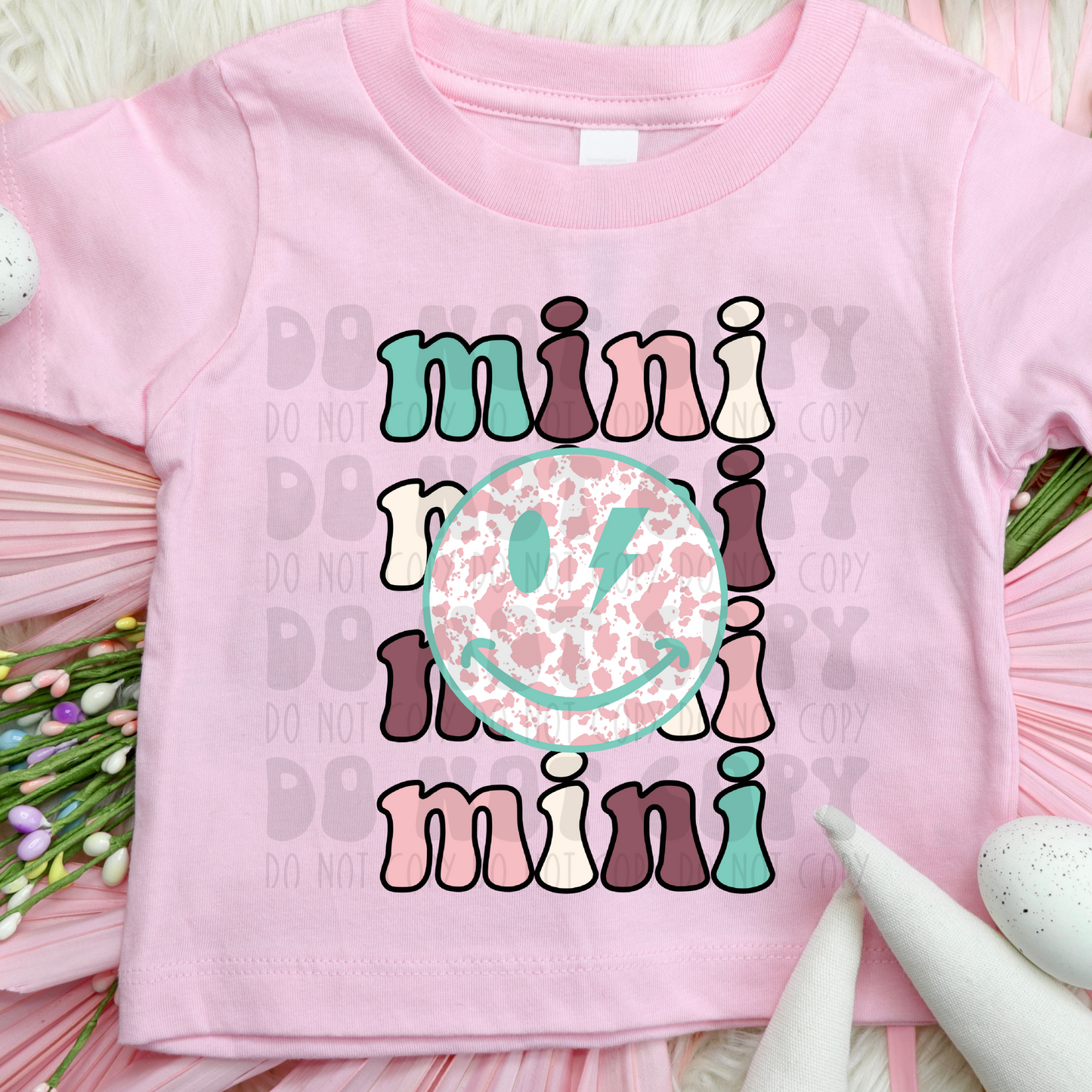 MINI TEAL/PURPLE/PINK - DTF TRANSFER