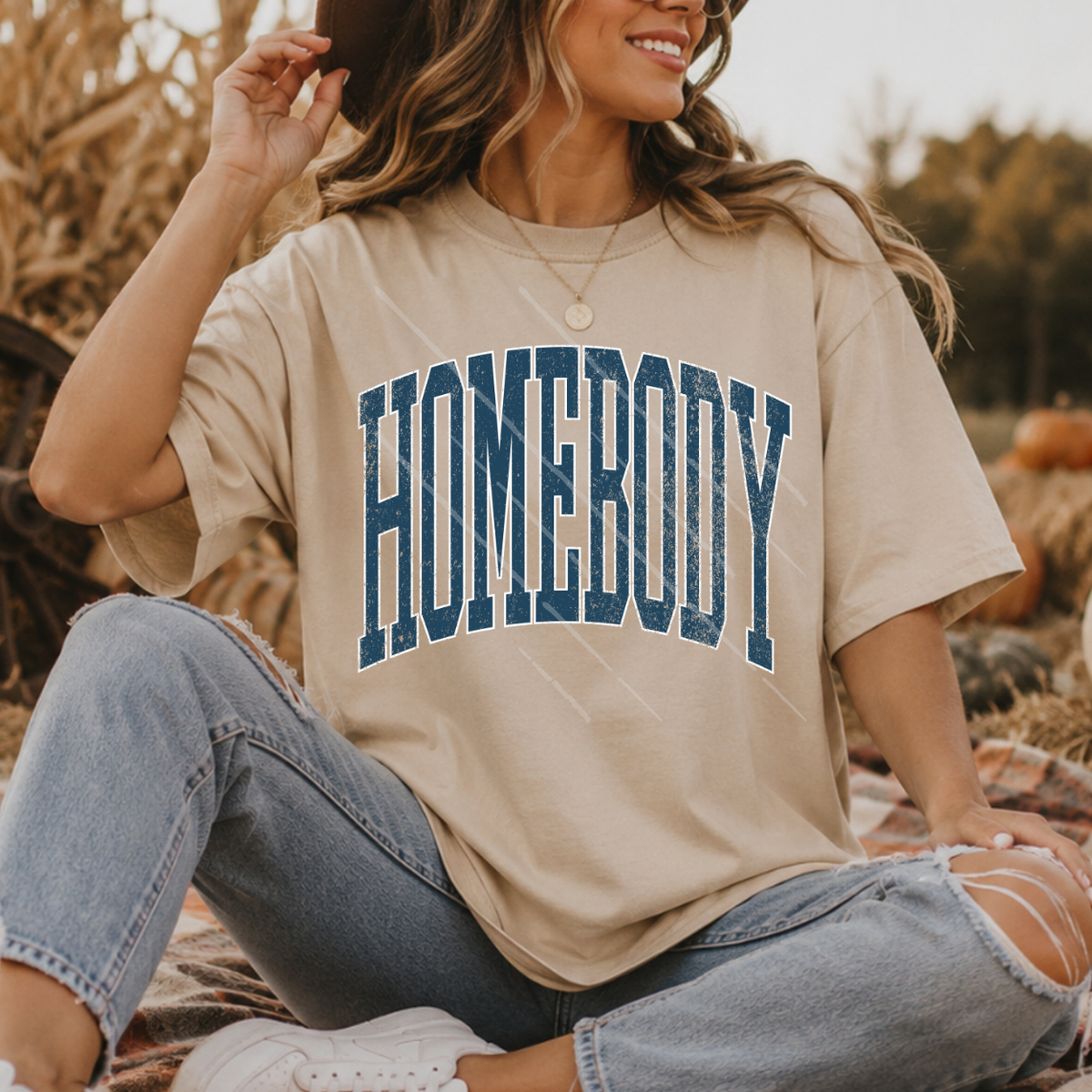 HOMEBODY NAVY - DTF TRANSFER