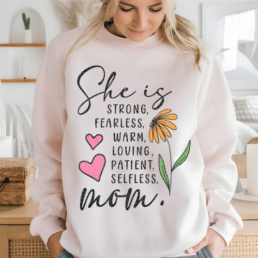 SHE IS MOM - DTF TRANSFER