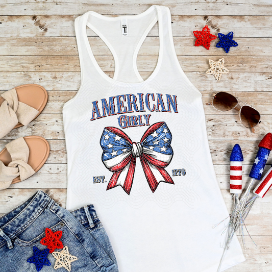 AMERICAN GIRLY - DTF TRANSFER