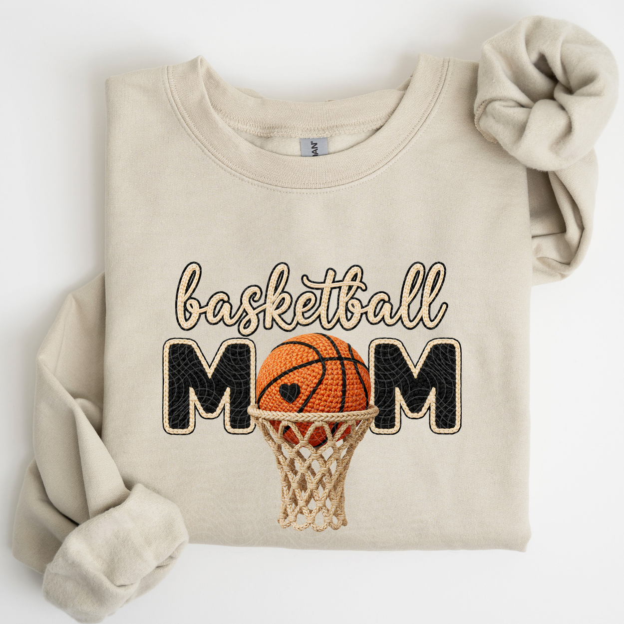 FAUX YARN BASKETBALL MOM - DTF TRANSFER