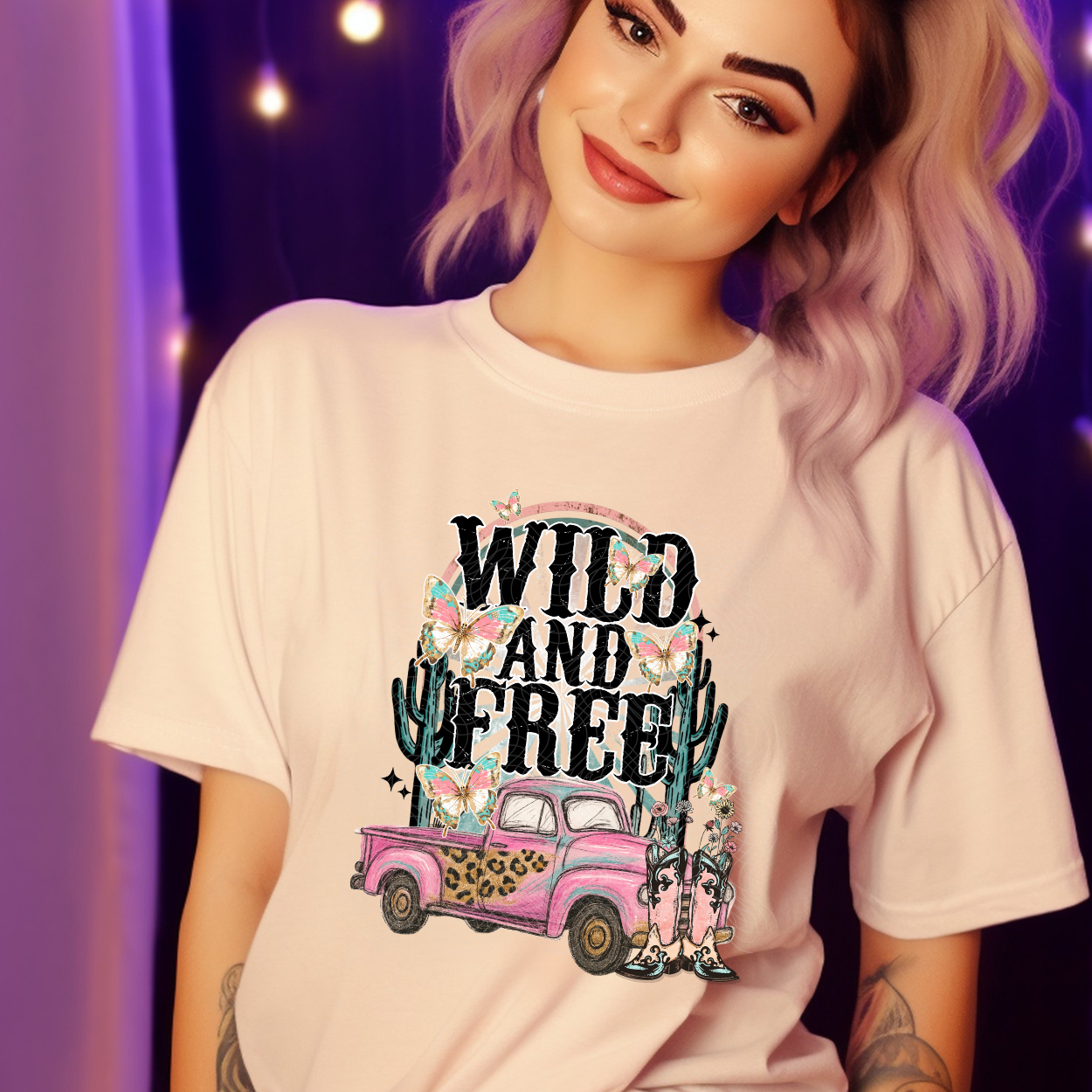 WILD AND FREE - DTF TRANSFER