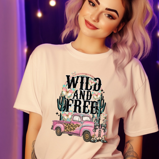 WILD AND FREE - DTF TRANSFER