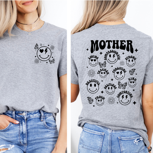 MOTHER BLACK W/ POCKET - DTF TRANSFER