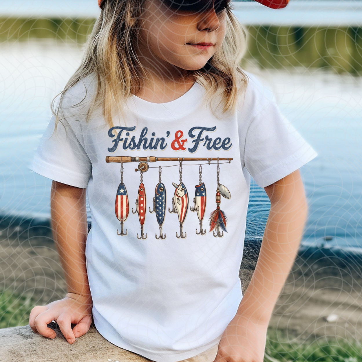 FISHIN & FREE - DTF TRANSFER
