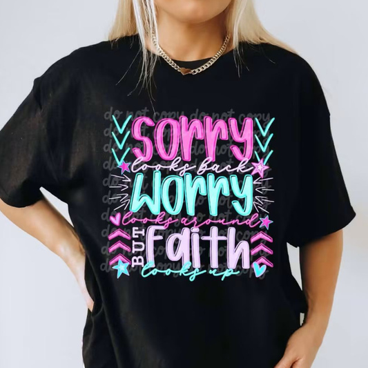 FAITH LOOKS UP - DTF TRANSFER