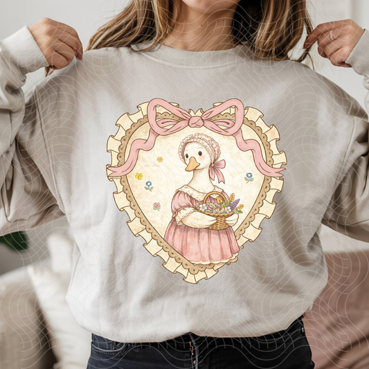 VINTAGE HEART GOOSE - DTF TRANSFER