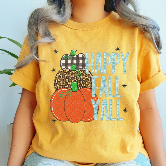 HAPPY FALL YALL - DTF TRANSFER