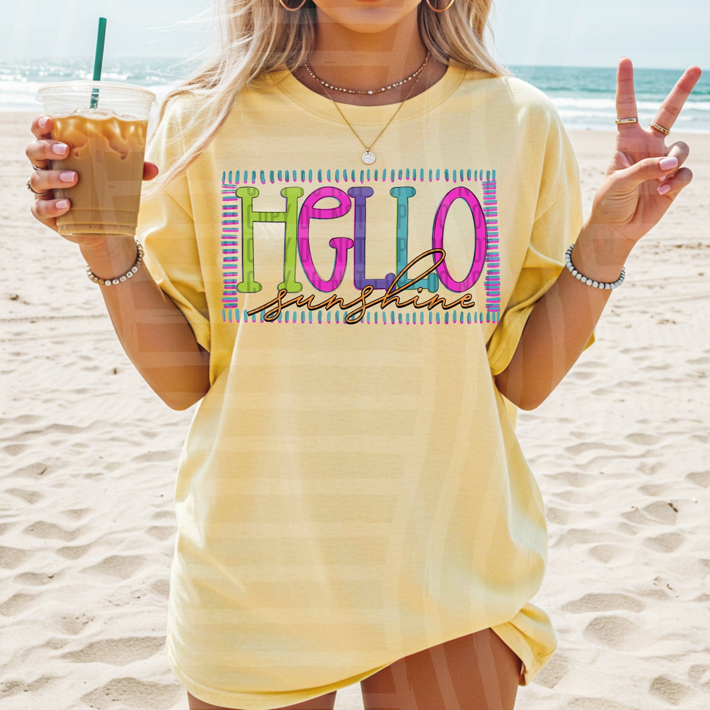 HELLO SUNSHINE - DTF TRANSFER