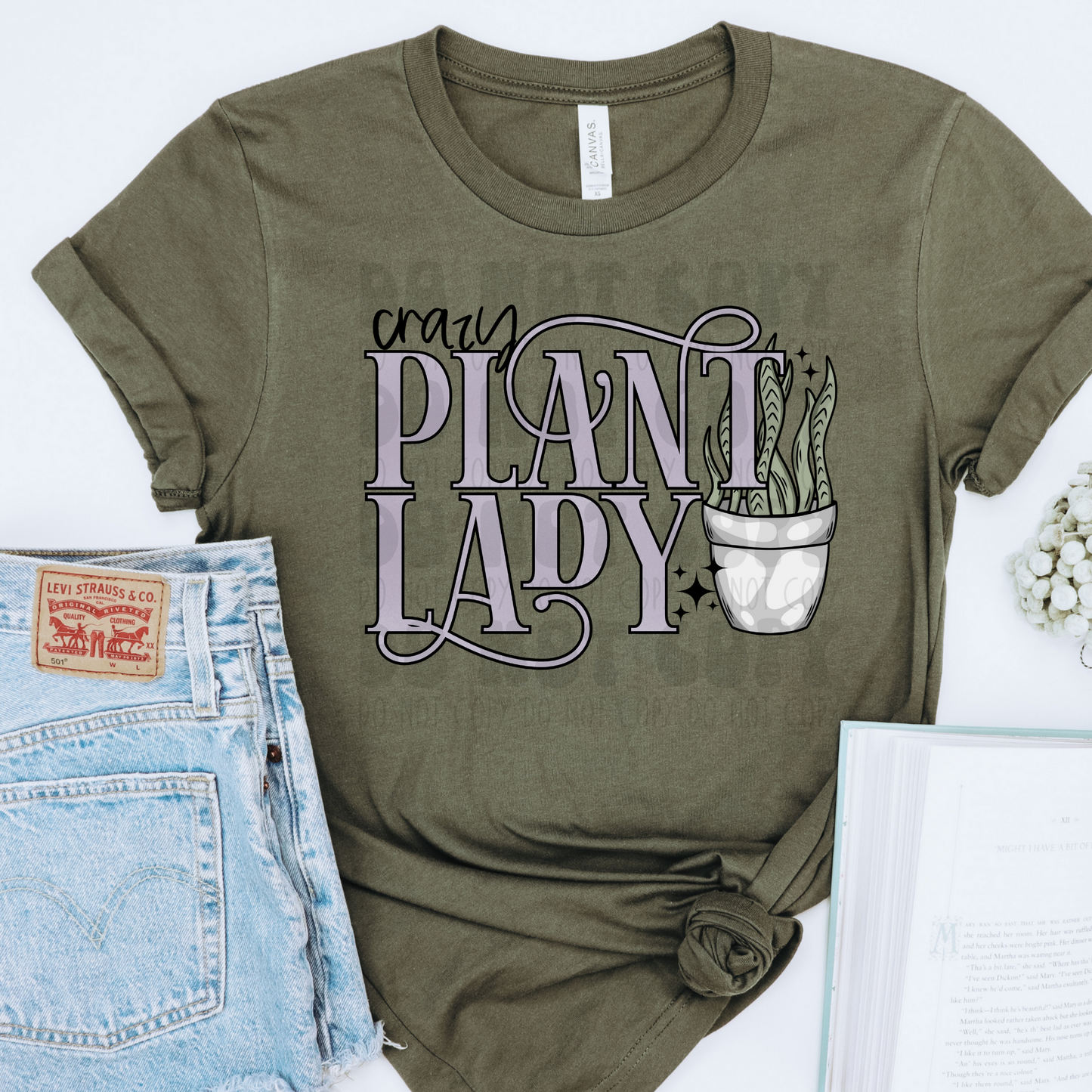 CRAZY PLANT LADY - DTF TRANSFER