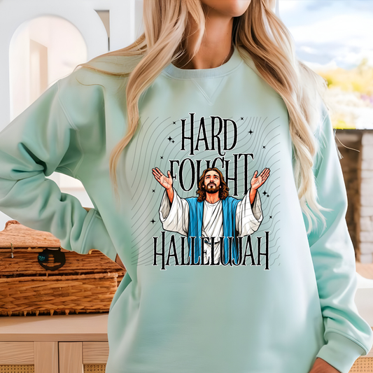 HARD FOUGHT HALLELUJAH - DTF TRANSFER