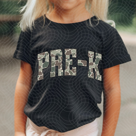PRE- K CAMO - DTF TRANSFER