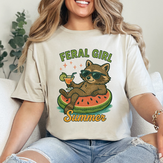 FERAL GIRL SUMMER - DTF TRANSFER