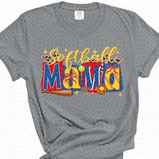 SOFTBALL MAMA - DTF TRANSFER
