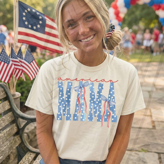 AMERICAN MAMA - DTF TRANSFER