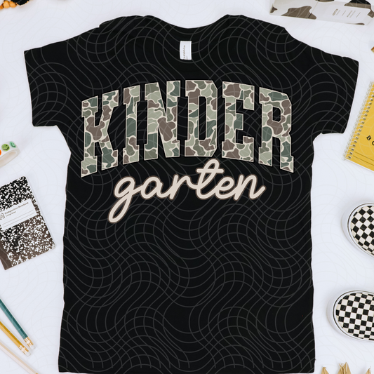 KINDERGARTEN CAMO - DTF TRANSFER