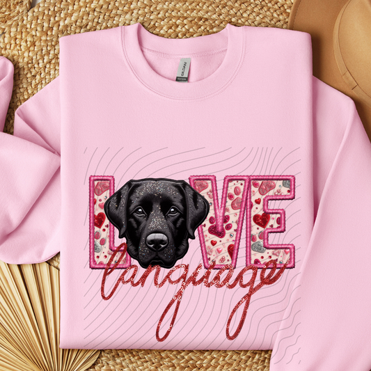 LAB - BLK, FAUX EMBROIDERY & FAUX SEQUINS - DTF TRANSFER