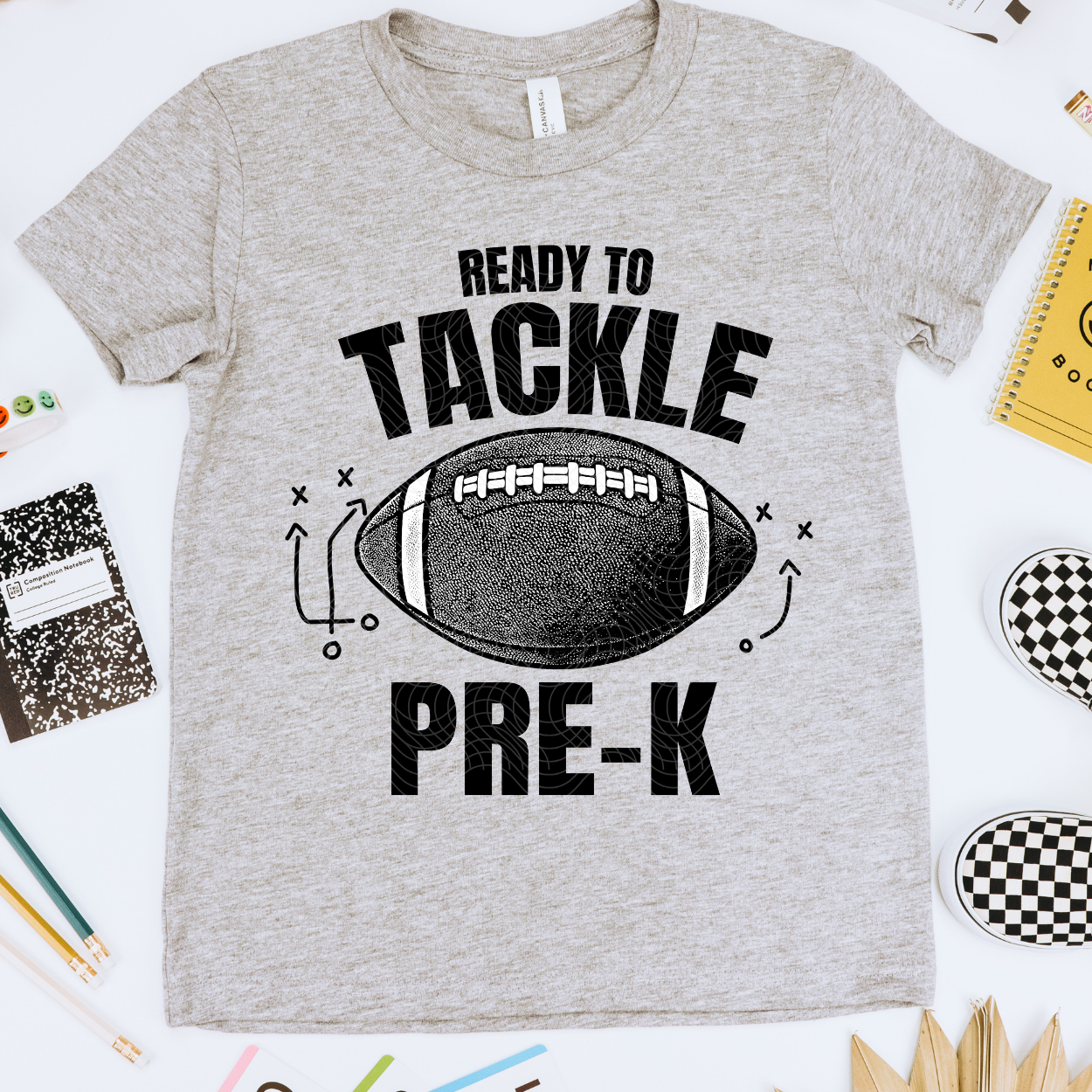 TACKLE PRE K, BLK - DTF TRANSFER