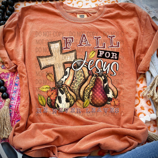 FALL FOR JESUS - DTF TRANSFER