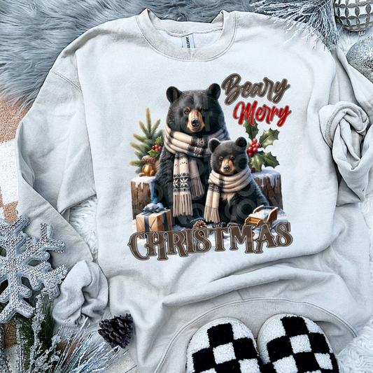 BEARY MERRY CHRISTMAS - DTF TRANSFER