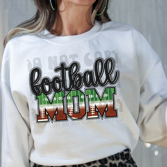 FOOTBALL MOM FIELD PRINT - DTF TRANSFER