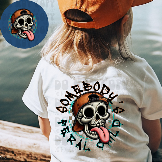 SOMEBODY'S FERAL CHILD BOY W/POCKET - DTF TRANSFER