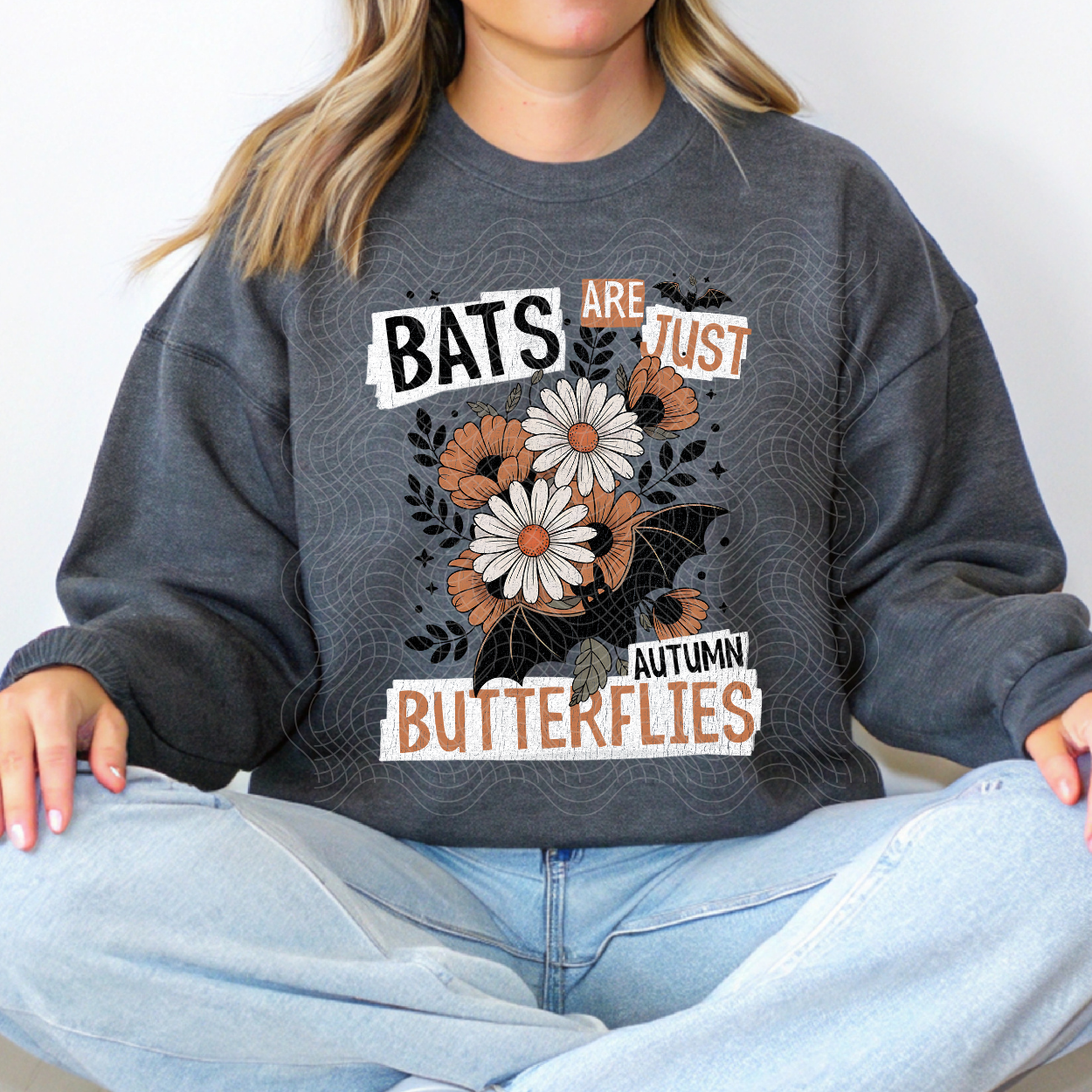 BATS AUTUMN BUTTERFLIES DISTRESSED - DTF TRANSFER