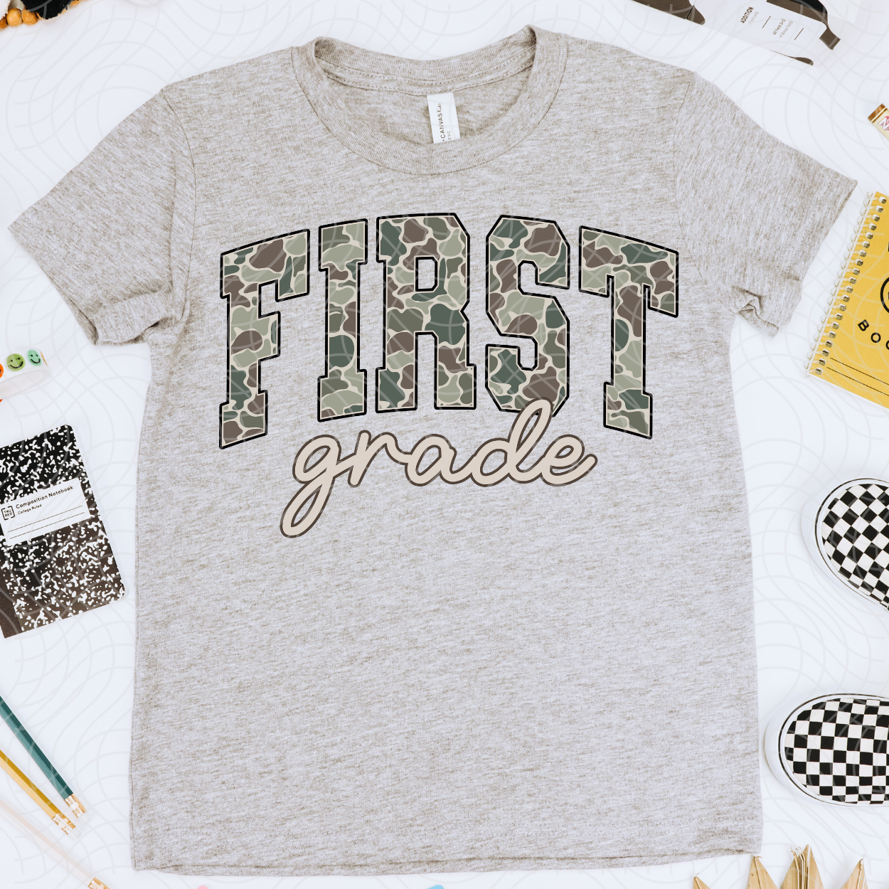FIRST GRADE CAMO - DTF TRANSFER