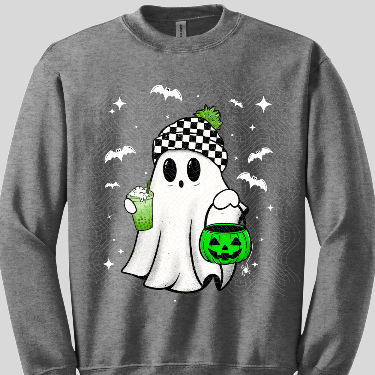 BOBA GHOST WHT BATS - DTF TRANSFER