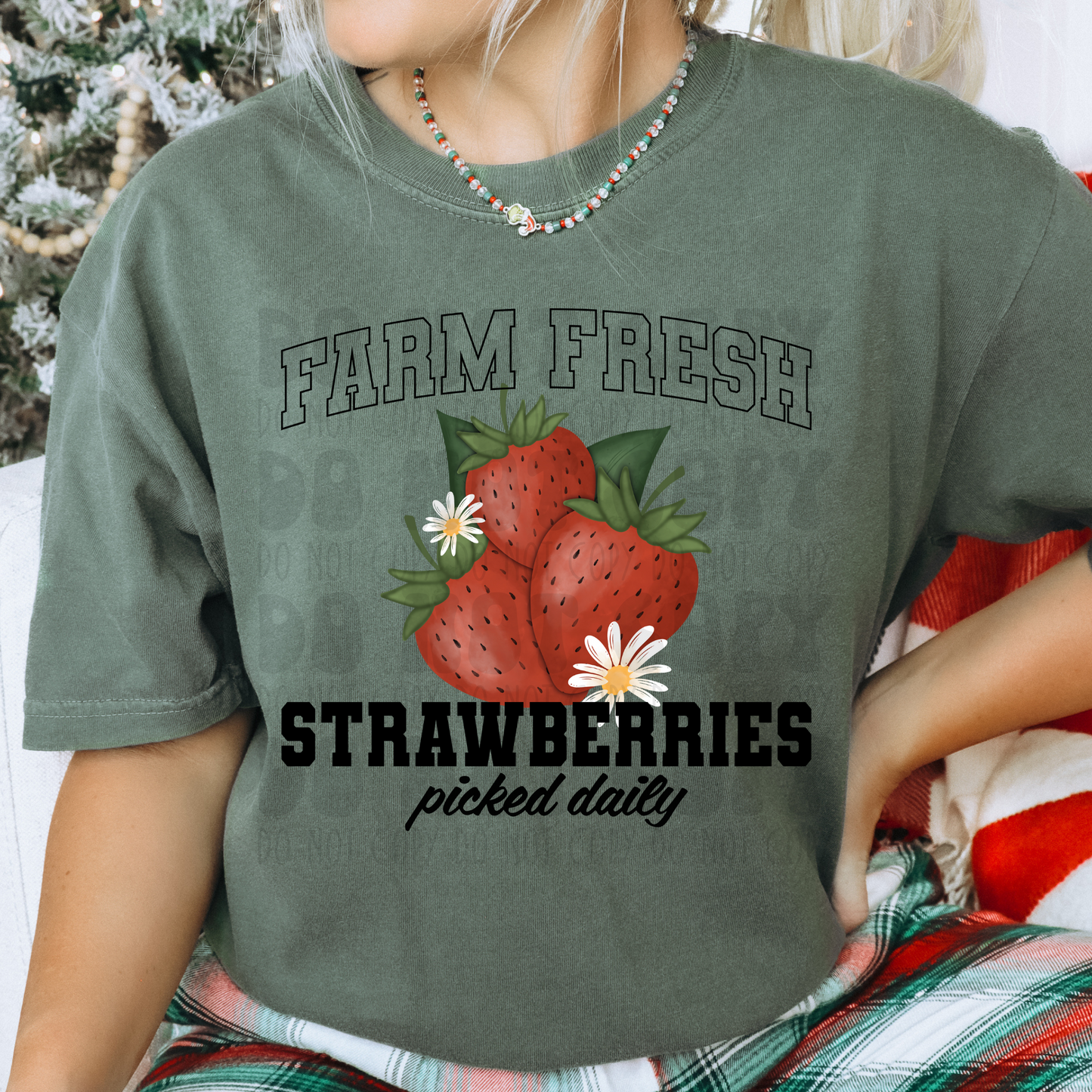 FARM FRESH STRAWBERRIES - DTF TRANSFER