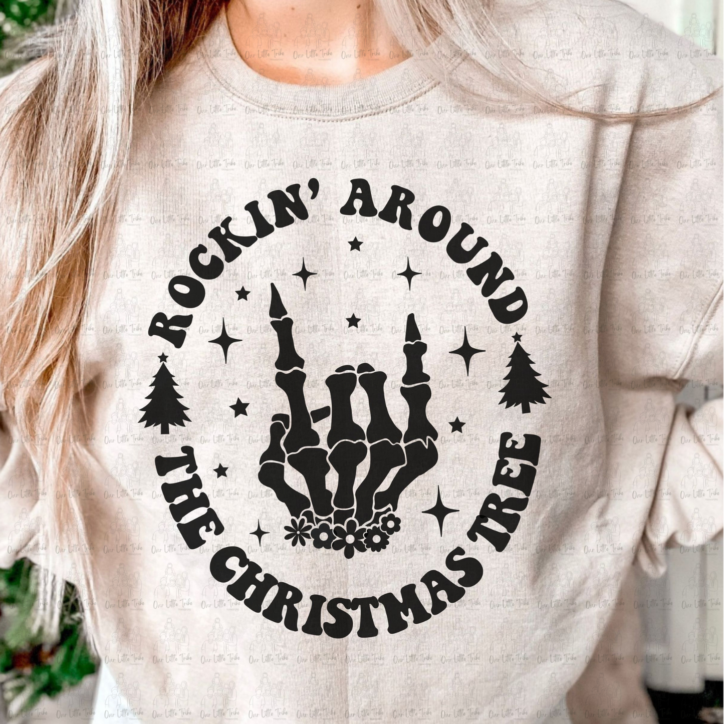 BLACK ROCKIN' AROUND - DTF TRANSFER