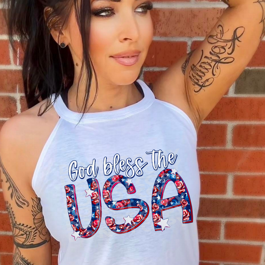 GOD BLESS THE USA - DTF TRANSFER