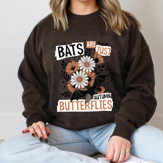 BATS AUTUMN BUTTERFLIES - DTF TRANSFER