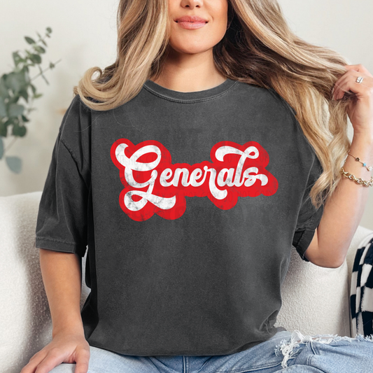 GENERALS RETRO SCRIPT - DTF TRANSFER