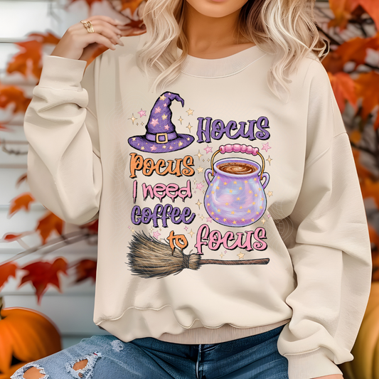 NEED COFFEE TO FOCUS - DTF TRANSFER