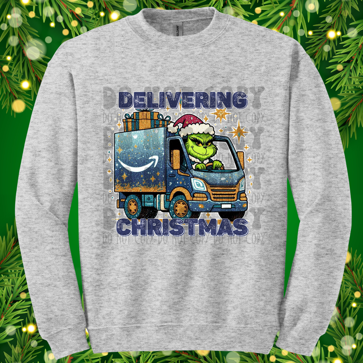 GREEN GUY AM A ZON NO GLITTER - DTF TRANSFER
