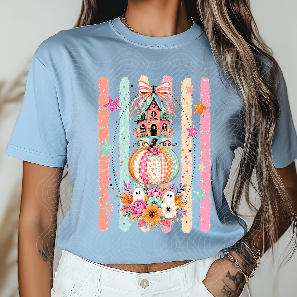 STACKED PASTEL ELEMENTS - DTF TRANSFER