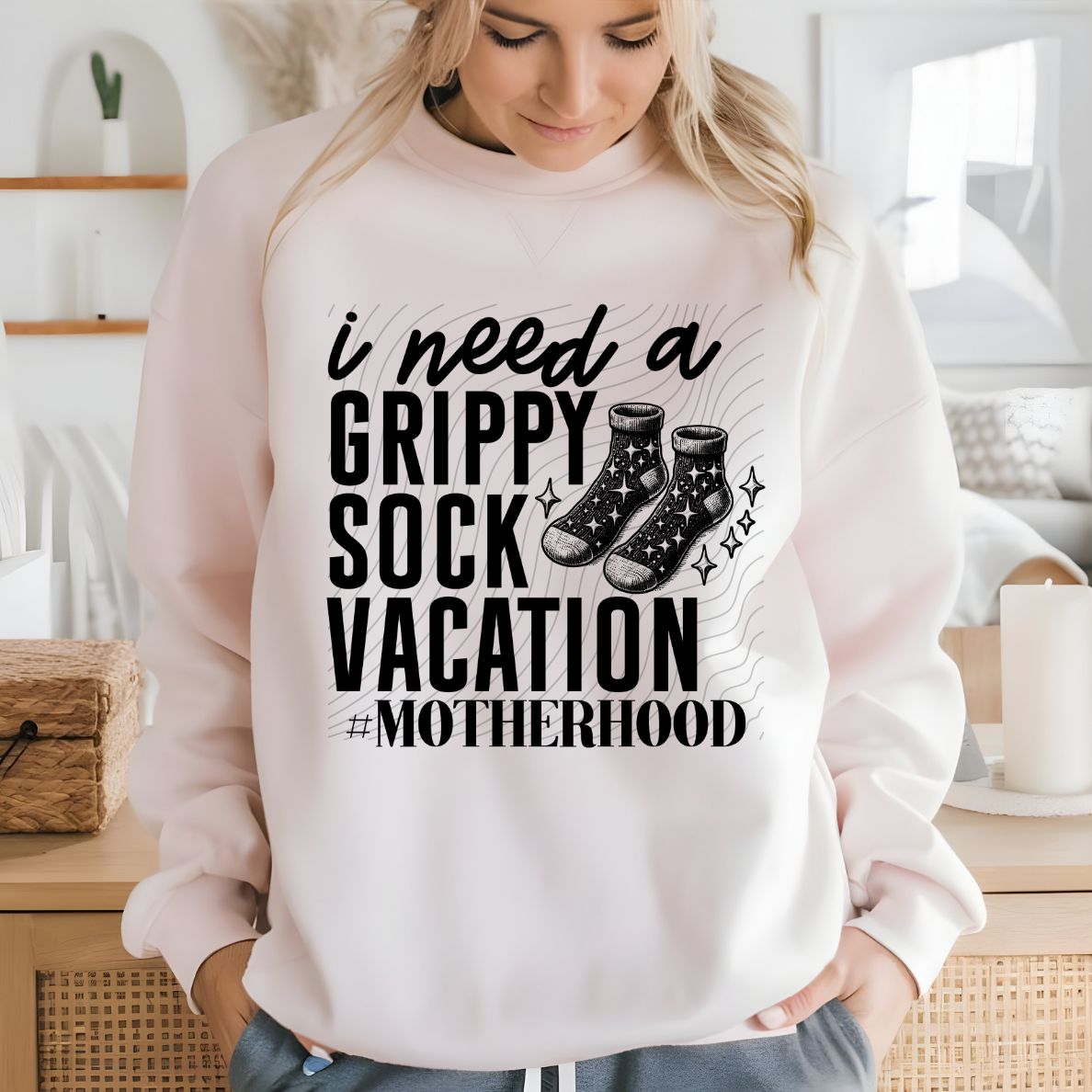 GRIPPY SOCK VACATION - DTF TRANSFER