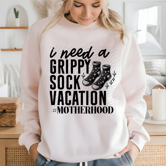 GRIPPY SOCK VACATION - DTF TRANSFER