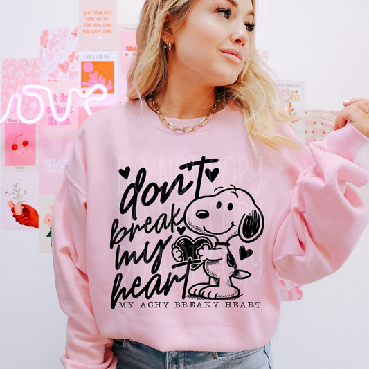 DON'T BREAK MY HEART - DTF TRANSFER