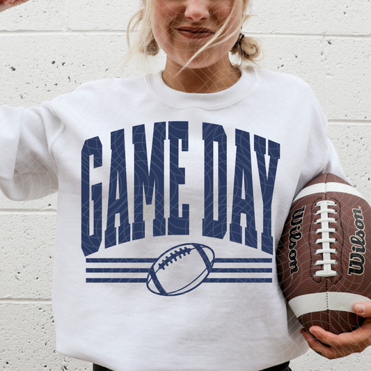 GAME DAY, BLUE - DTF TRANSFER