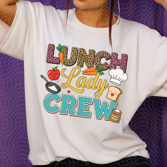 LUNCH LADY CREW - DTF TRANSFER