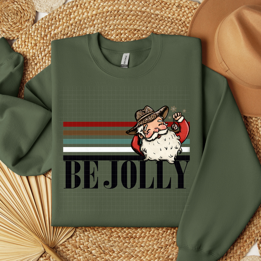 BE JOLLY RETRO STRIPE - DTF TRANSFER