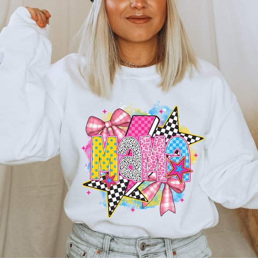 MAMA BRIGHT WITH BOWS - DTF TRANSFER