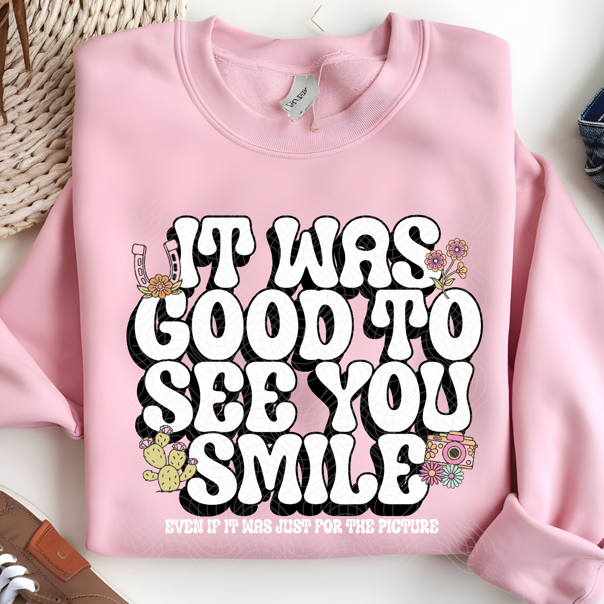 SEE YOU SMILE WHT - DTF TRANSFER
