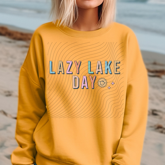 LAZY LAKE DAY - DTF TRANSFER